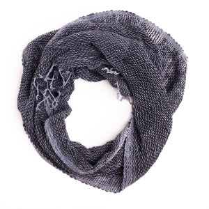 PANASIAM scarf, loosely woven neck scarf, warm winter scarf, hand-woven from 100% cotton, can also be worn as a loop scarf or shoulder scarf image 4