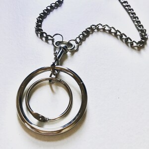 Double Swivel Ring Necklace