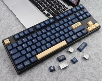 Star Gaze Blue Keycaps Set, PBT Keycap, 138 Keyboard Keys Artisan Handmade Keycap, Cherry Mx, Keycap Gamer, XDA Keycaps, Mechanical Keycap