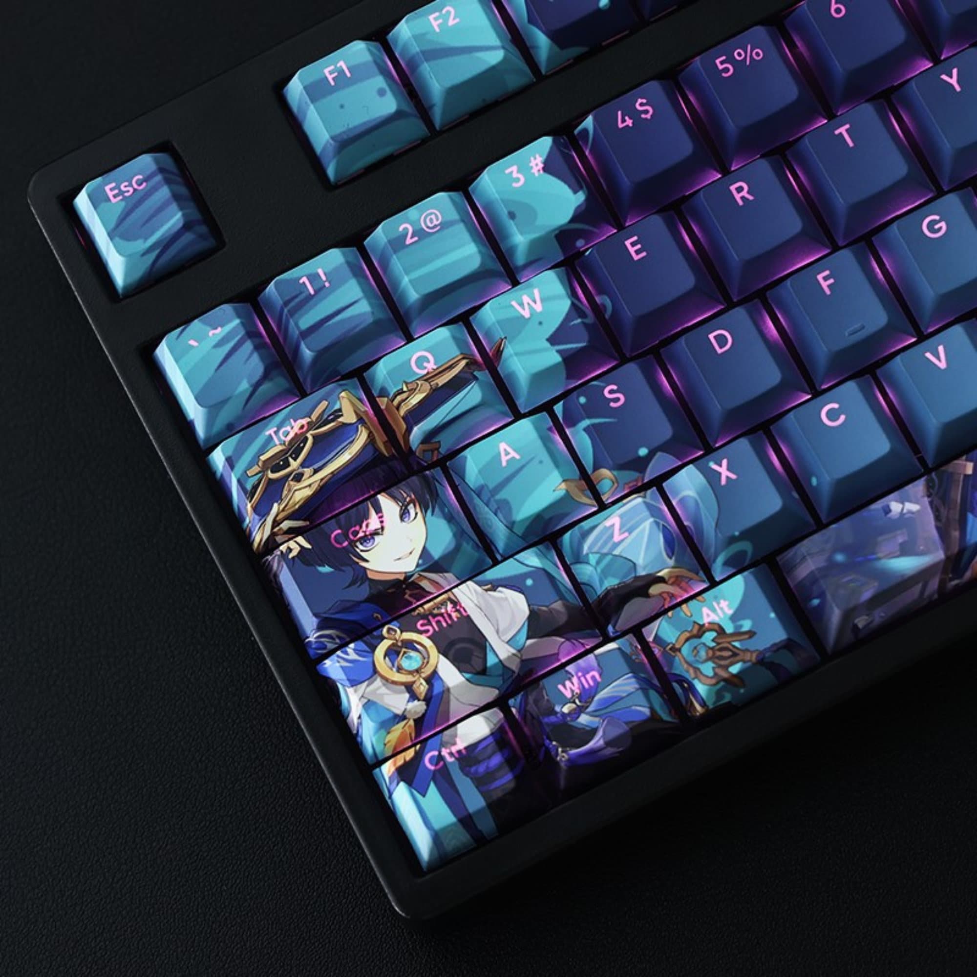 138 Keys/set Lycoris Recoil Keycaps PBT Dye Subbed Key Caps Cherry Profile Anime  Keycap For Keychron 65% 75% Anne GH60 GK64 - AliExpress