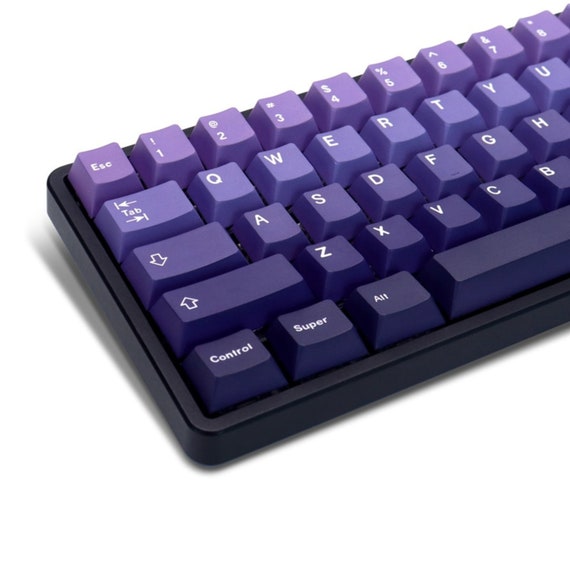 PBT Double Shot Keycap Set for Mechanical Keyboard 132 Purple Key, Cherry  Profile, Cool Keyboard Accessories 