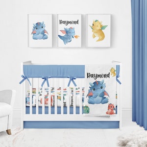 DRAGON BABY Crib Bedding Set Fantasy Baby Crib Bedding Baby Dragon Nursery Personalized Baby Blanket Baby Boy Nursery Etsy Canada