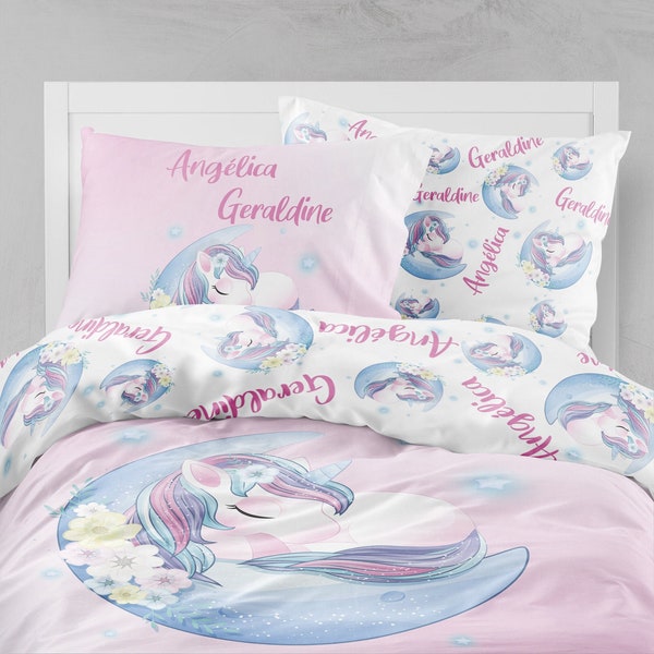 Unicorn Duvet Cover, Unicorn Girls Bedding, Twin Duvet Covers, Unicorn Toddler Sheet , Girl Queen Duvet, Bedding Sets Kids, Teen Bedding