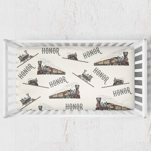 Organic Bed Sheets, Train Crib Bedding, Crib Bedding Boy, Personalized Baby Boy Blanket, Baby Boy Nursery, Boy Crib Set