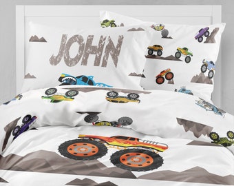 Monster truck bed | Etsy Monster Machines Single Duvet Cover Set