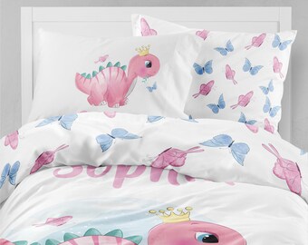 girls dinosaur bedding