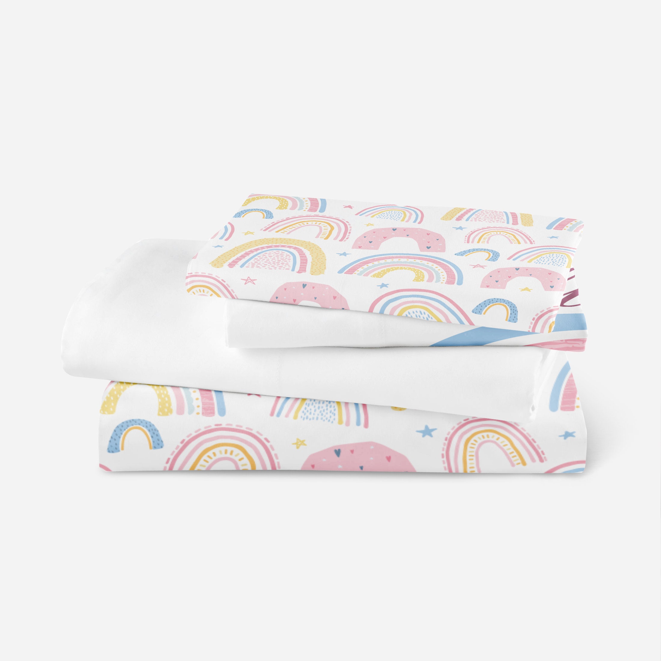 Rainbow Girl Bedding Set Girls Room Twin Full Toddler