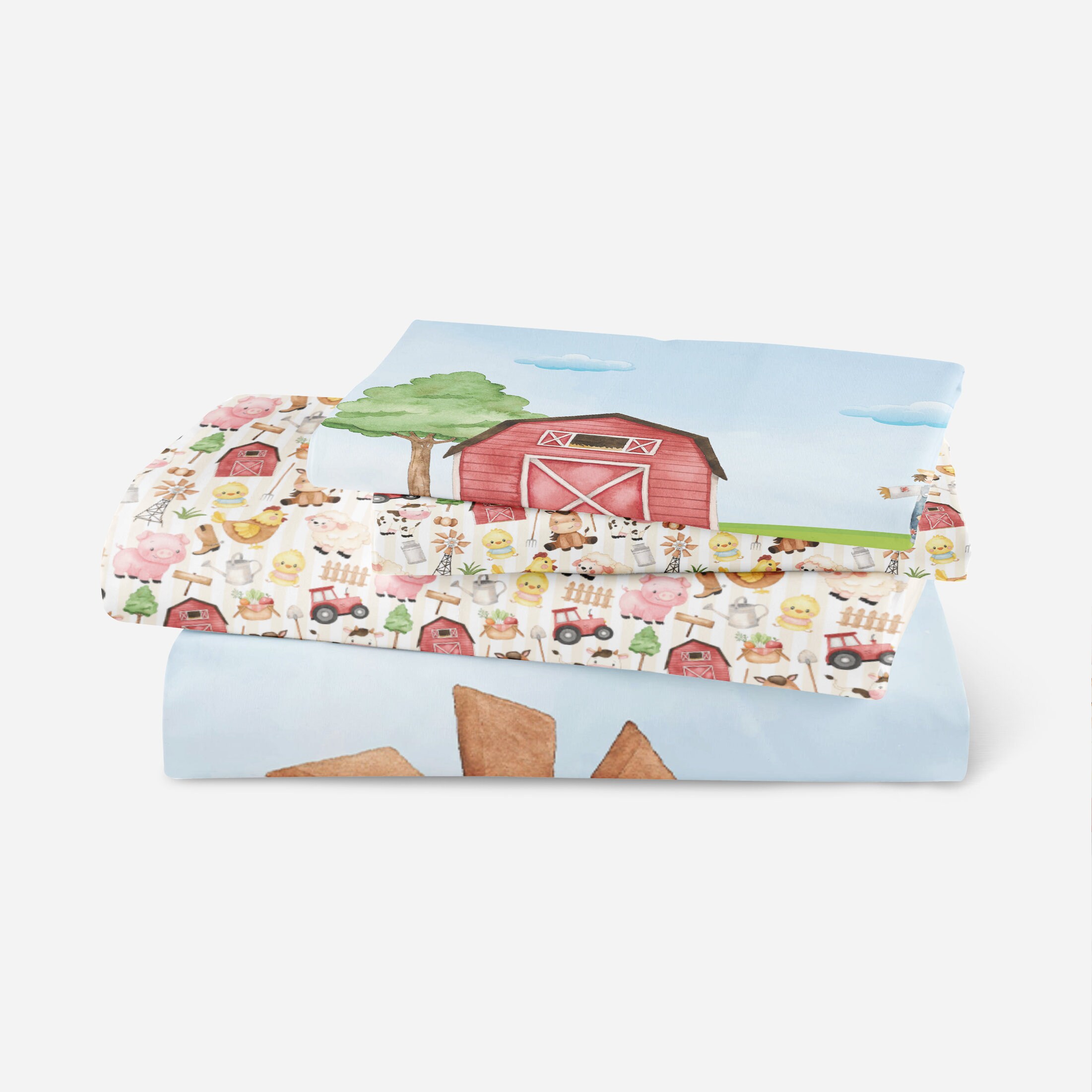 Farm Kid Bedding Set Toddler Boy Bedding Farm Bedding Set Etsy