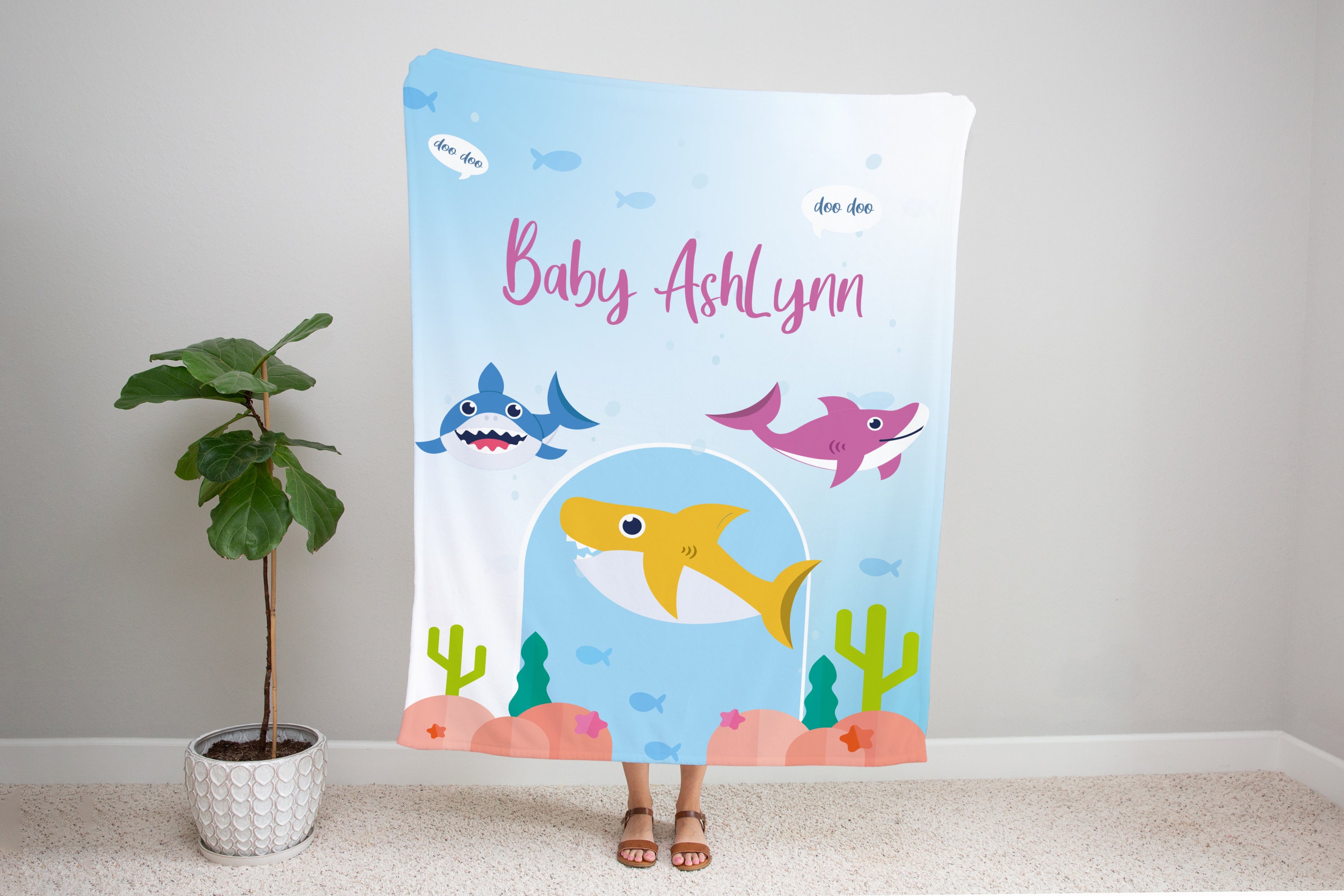 Baby shark crib set clearance