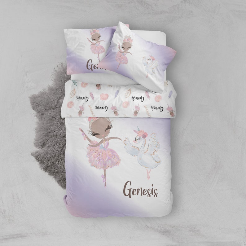 Custom Ballerina Duvet Cover Set Personalized Bed Cover Etsy
