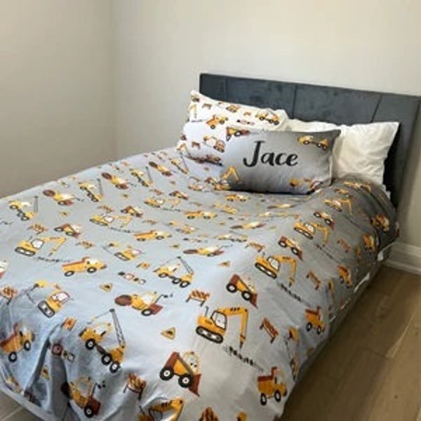 Construction Bedding Etsy