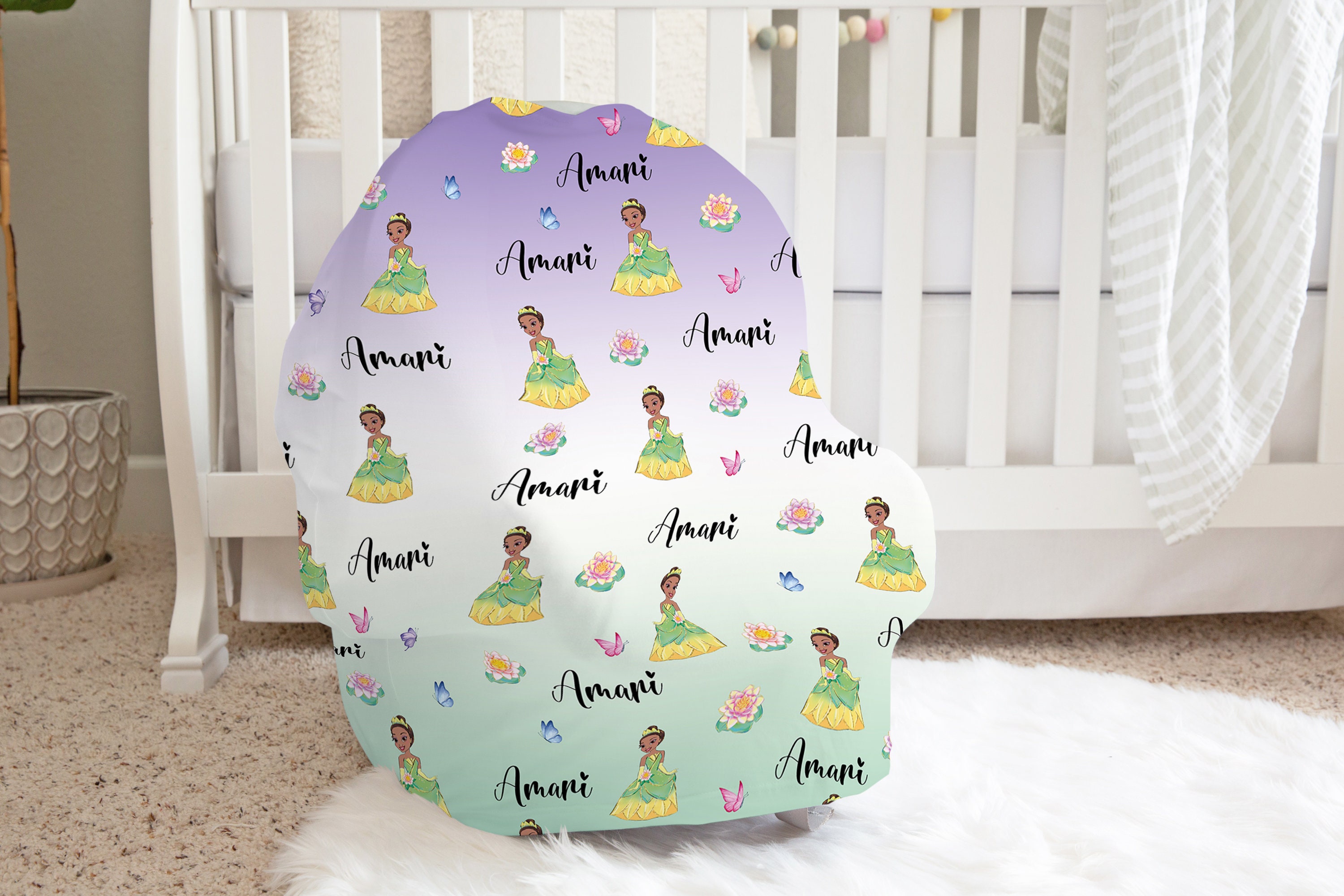 Princess Tiana Crib Bedding Set Etsy