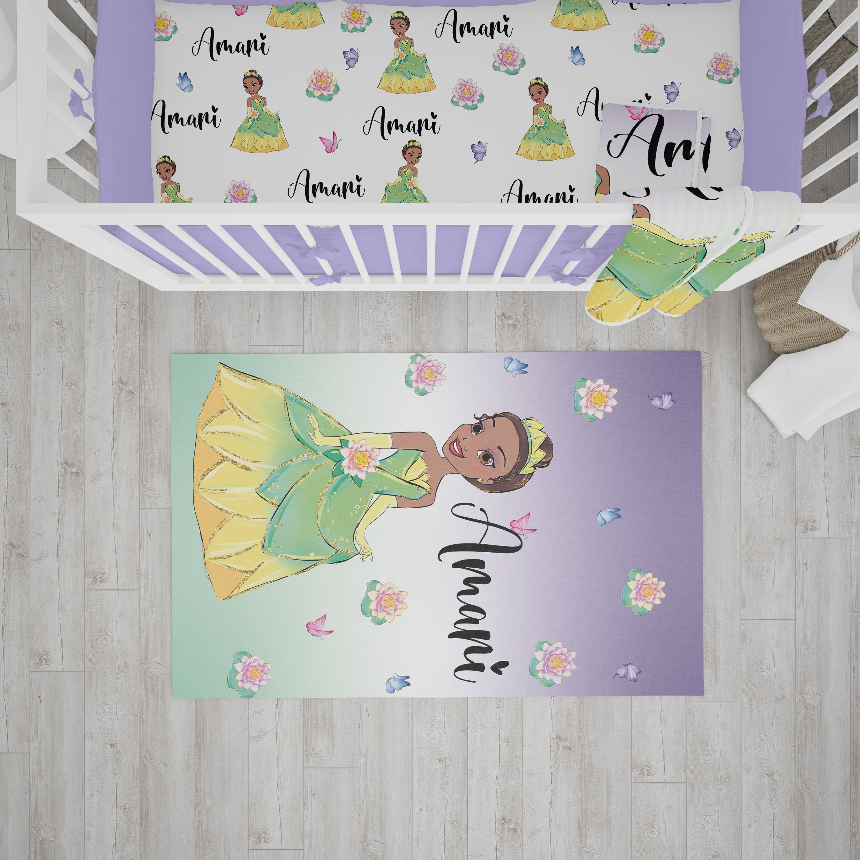 Princess Nursery Room Rug Baby Girl Nursery Custom Rug Crib | Etsy