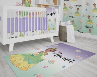 Personalized Princess Baby Milestone Blanket: Tiana Inspired