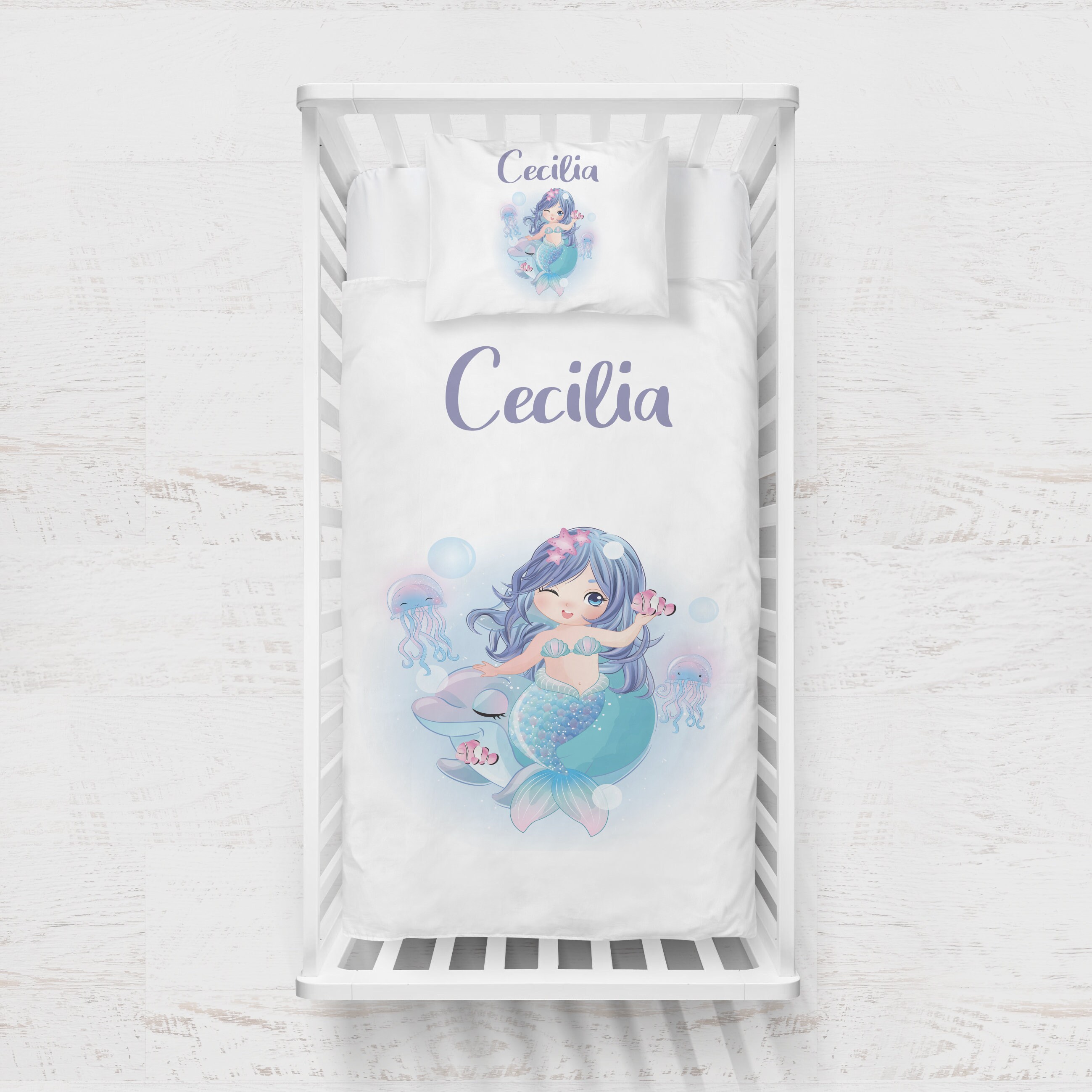 Mermaid Unicorn bedding main image 1