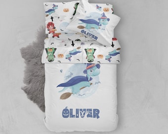 Halloween Kids Bedding Set: Organic Cotton Duvet Cover