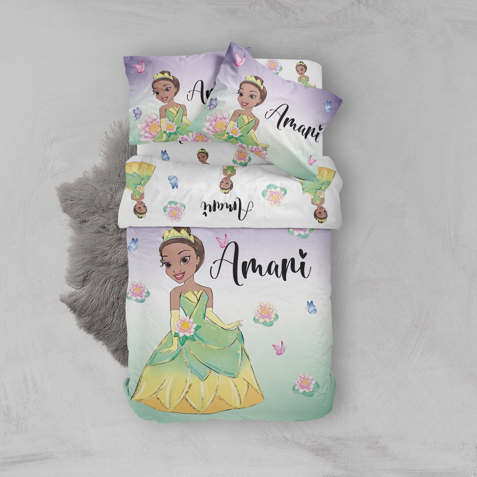 Princess Bedding Princess Twin Bedding Twin Comforter Etsy