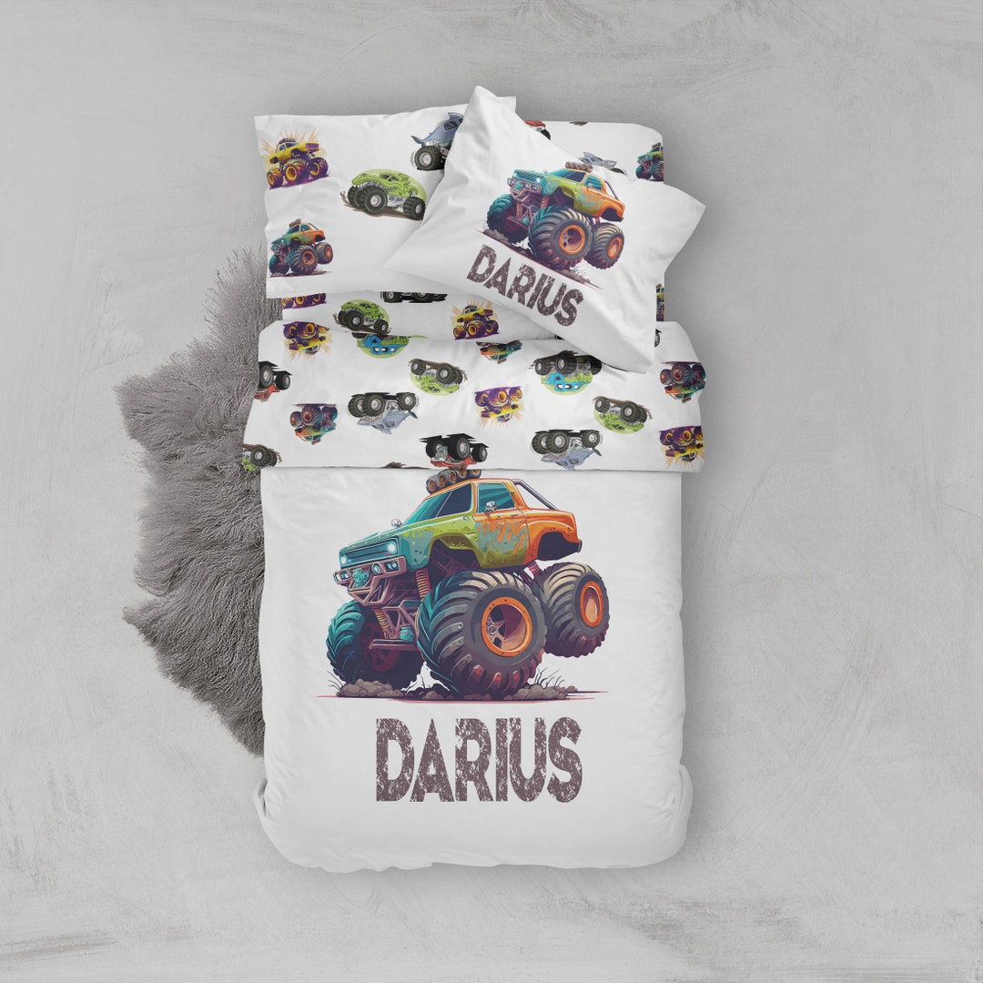 Monster truck crib bedding sale
