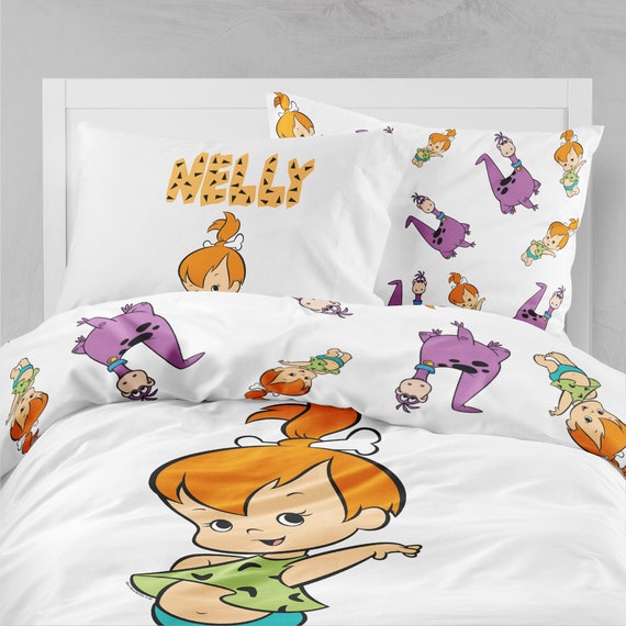 Pebbles bedding set flintstone bedding girls bedding gift Etsy
