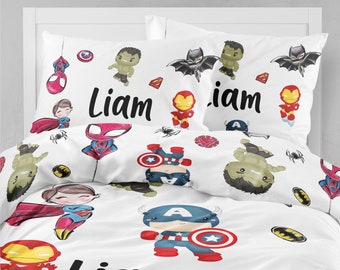 superhero bed sheets full