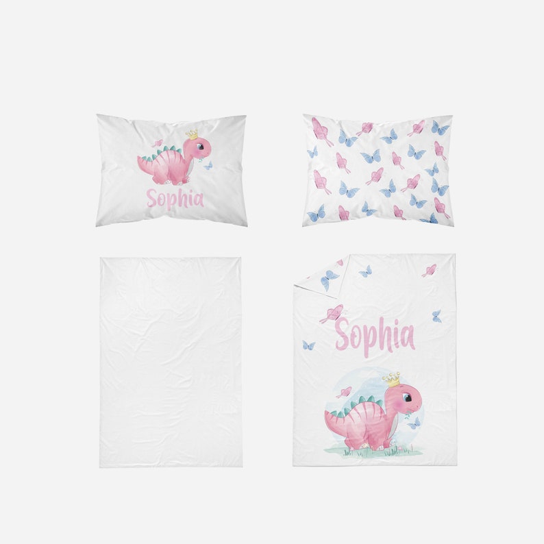 Dinosaur twin bedding set girl twin bedding set dino girl ...