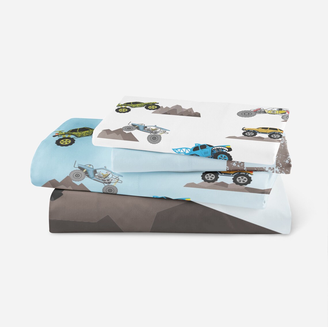 Monster Truck Bedding Toddler Bedding Set Twin Duvet Cover Etsy