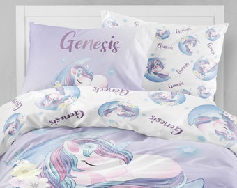 Aminata kids Biancheria da letto, 135 x 200 cm, motivo cuoricini, in cotone, double face, con cuore YKK, con chiusura lampo, rosa, idea regalo