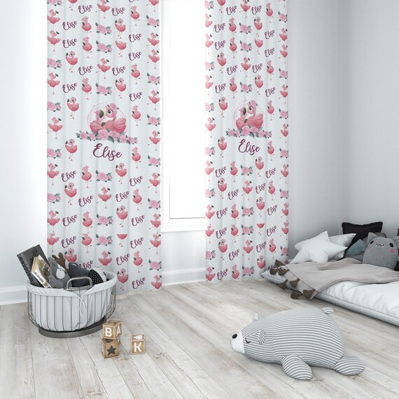 Floral Girl Curtains Nursery Curtains Baby Girl Curtain Etsy
