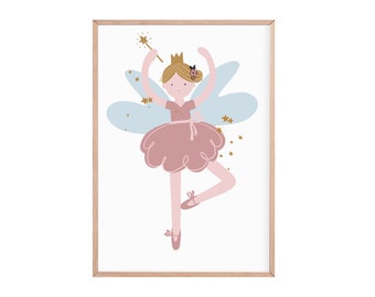 Personalised fairy print | dancing fairy