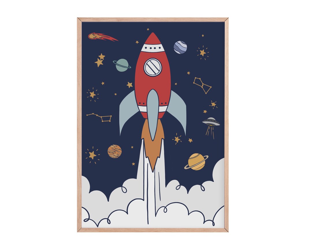 rocket-print-blast-off-space-poster-nursery-prints-space-print