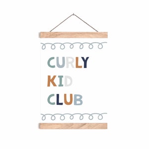 Curly kid print | nursery prints | playroom prints | scandi nursery print | nursery decor | playroom decor