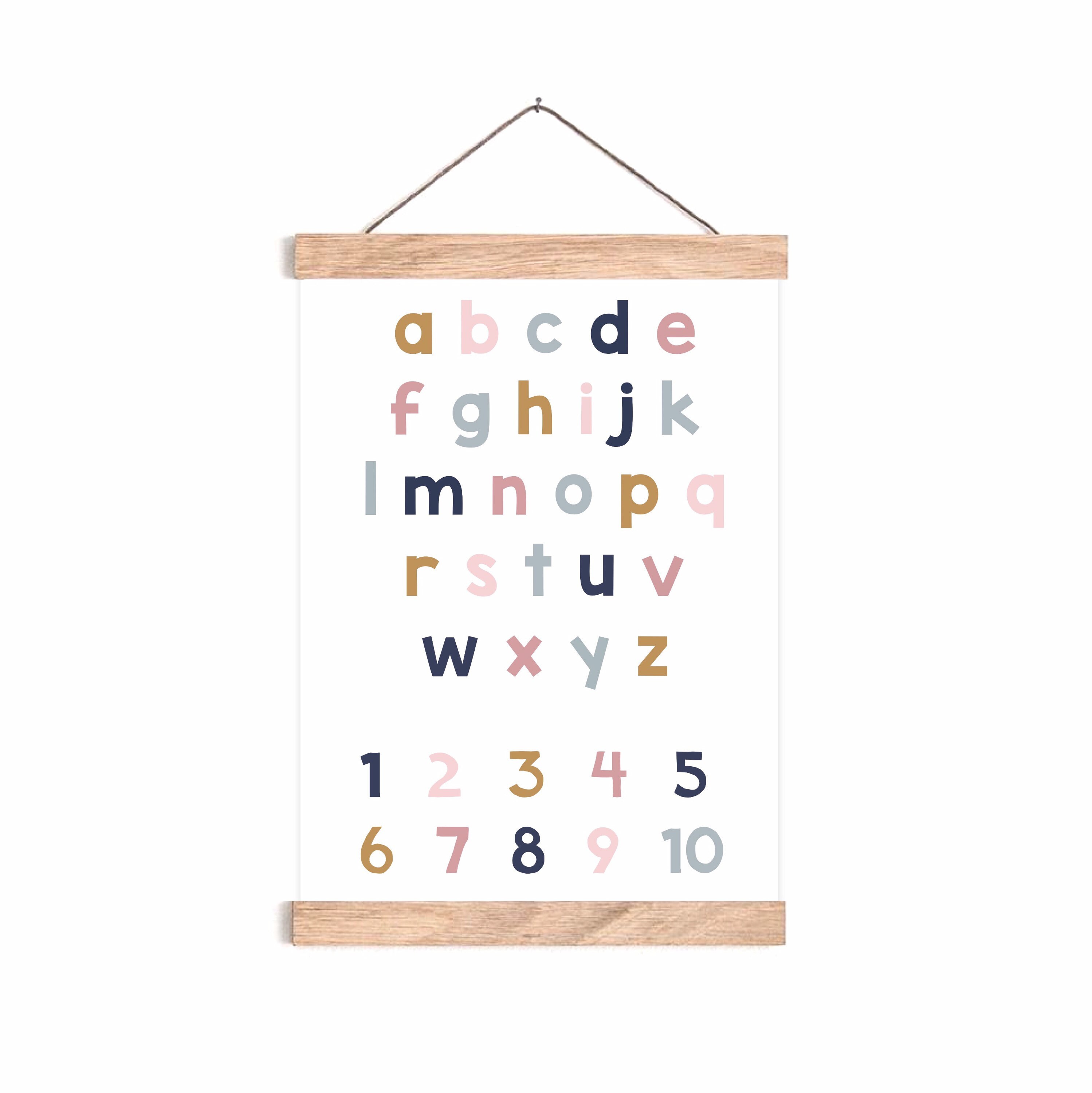 Abc Print | Educational Children’s Prints | Abc Print | Number Print ...