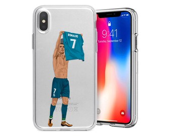 Customize Atletico Madrid 19-20 Jersey Home Soccer Phone Case iPhone 5 5s SE 6 6 Plus 6s 6s Plus 7 7 Plus 8 8 Plus X XR XS Max