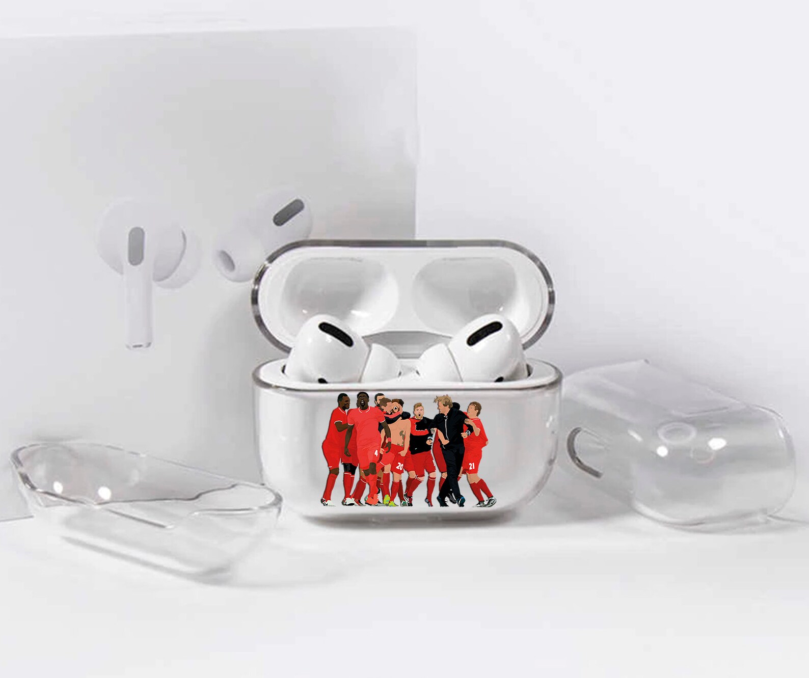 Soccer player AirPods Pro Case Cover for AirPod Pro Case Clear Etsy