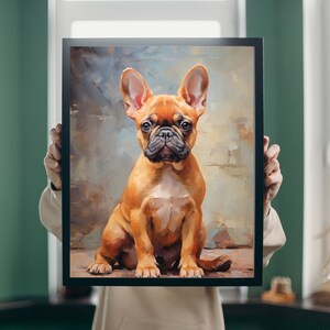 French bulldog artwork, Digital download, printable wall art, French bulldog gifts, printable art, Frenchie poster, dog art print