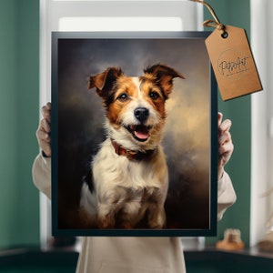 Jack Russell Terrier artwork Digital download printable wall art JRT gifts, printable art Jack Terrier poster, JRT art print, dog decor