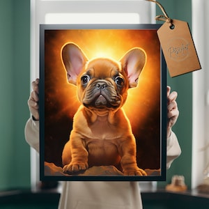 French bulldog artwork, Digital download, printable wall art, French bulldog gifts, printable art, Frenchie puppy poster, dog art print