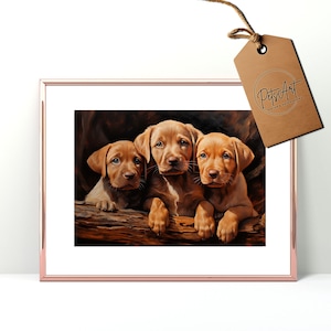 Labrador retriever artwork Digital download printable wall art Labrador gifts, printable art, fox red labrador poster, dog art print