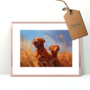 Labrador retriever artwork Digital download printable wall art Labrador gifts,printable art, fox red labrador poster, dog art print, lab art