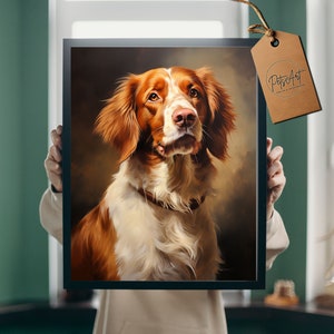 Arte da Bretanha Spaniel Download digital arte de parede para impressão Presentes da Bretanha, pôster, pôster da Bretanha americana, impressão de arte para cães, decoração para cães