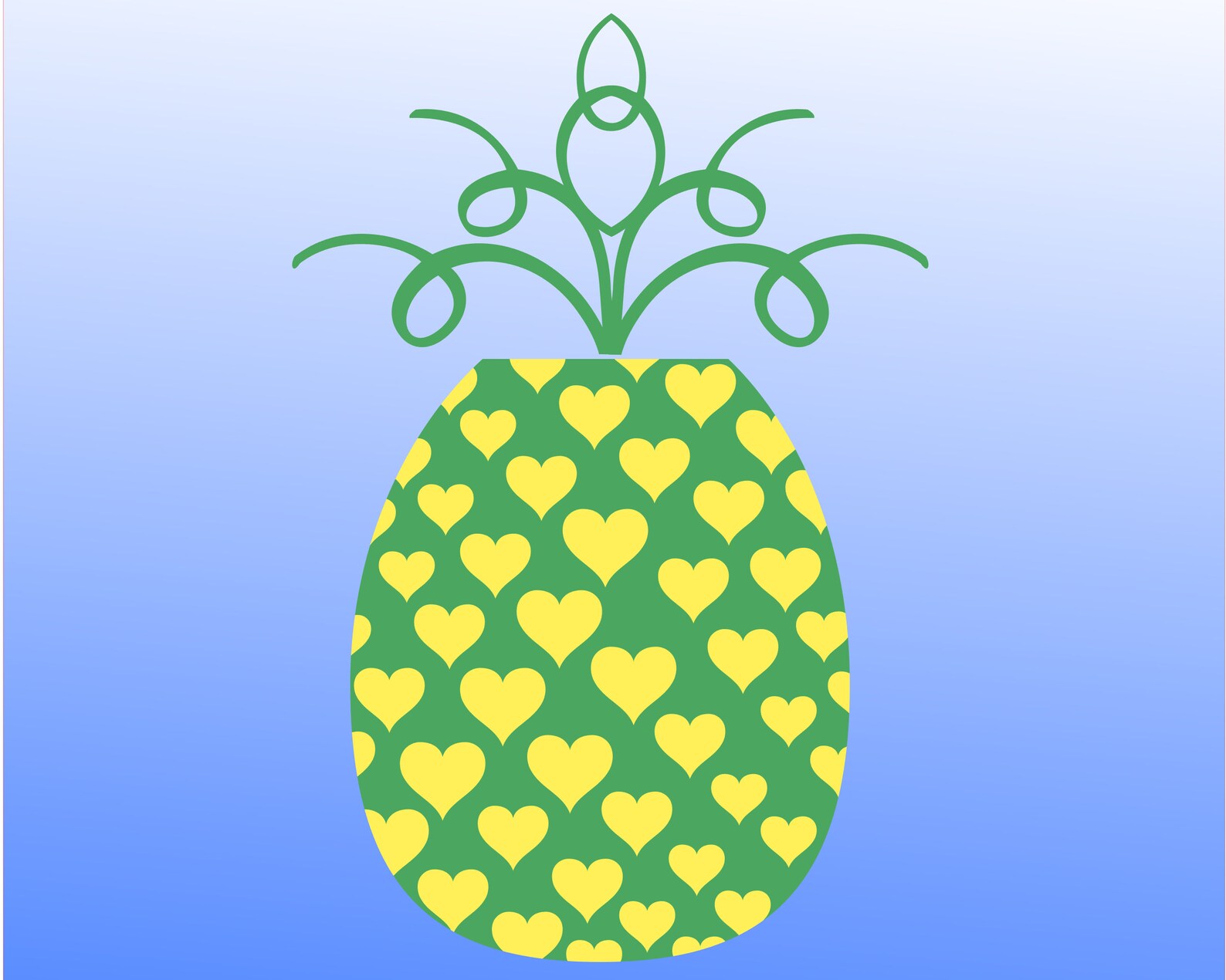Pineapple Love, SVG PNG, Pineapple With Hearts SVG Shirt, Decal, Print and Cut Etc. Etsy
