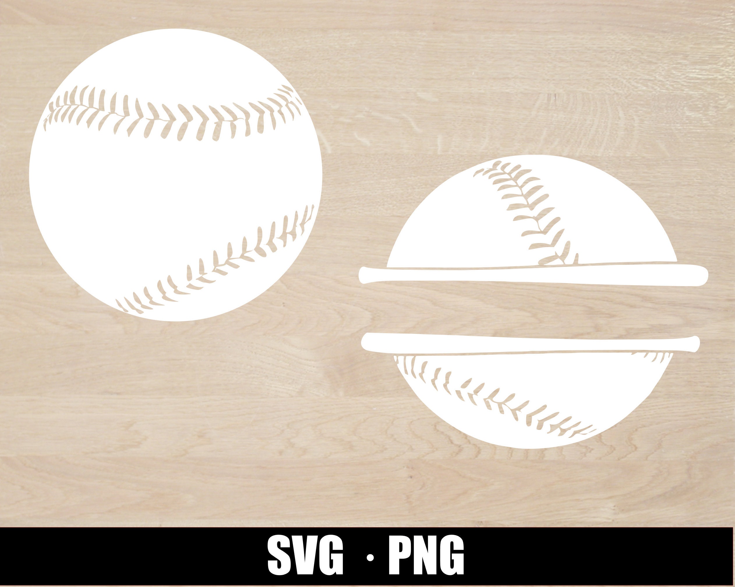 Download Baseball Softball Decal Baseball Svg Split Baseball Svg Etsy
