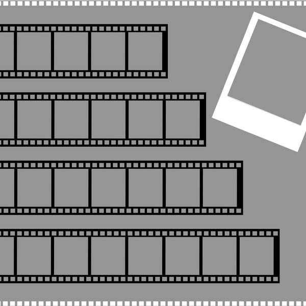 Film Strip and Picture Template SVG PNG Add Your Own Pictures, Film Roll Strip