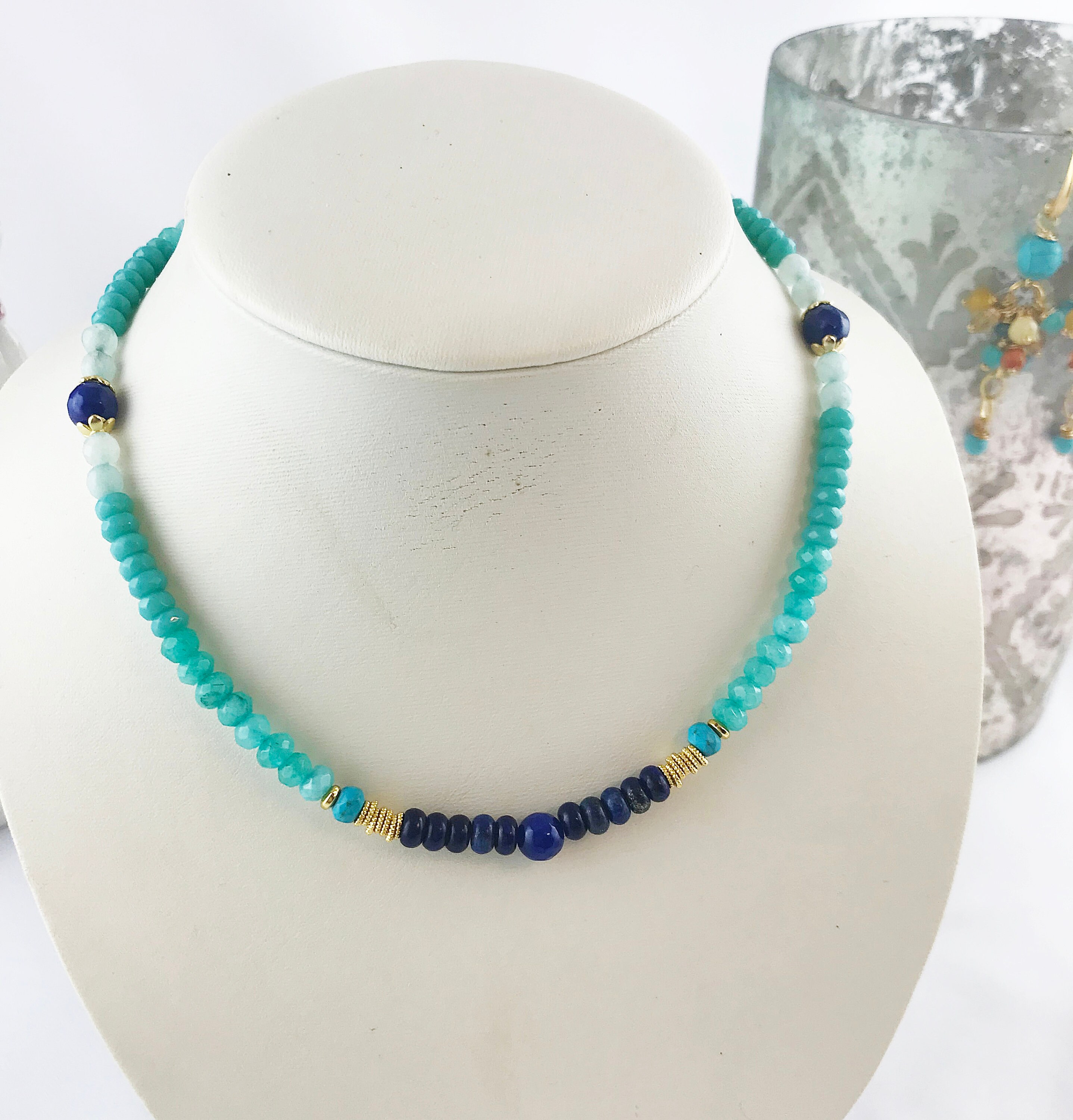 Collana in turchese e oro - Italia
