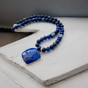 925 Sterling pearl necklace OCEAN silver | Necklace women | with gemstones | Ibiza jewelry