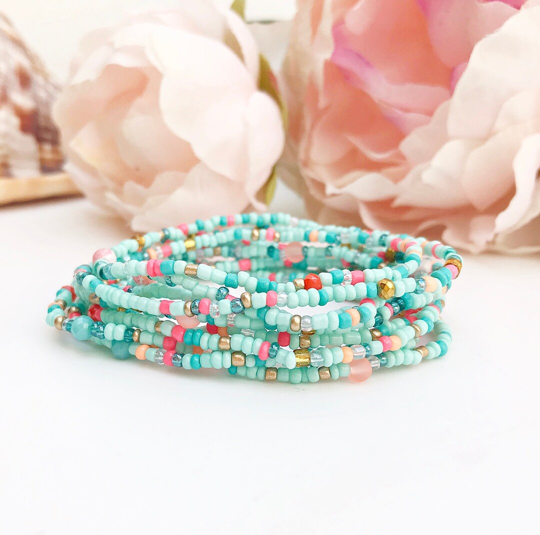 Clataly Bohemian Floral Bracelets Colorato Morbido Argilla