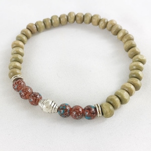 Perlenarmband LEO Herren | Boho Style | Herren Armband aus Perlen | Männer Armband