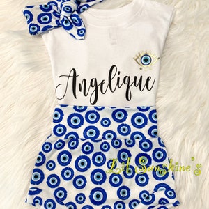 Eye High Waisted Bummie Set | Baby Bummies, Baby Leggings, Baby Headbands, Unisex, Spring,  Baby Summer Clothes #lilsunshines
