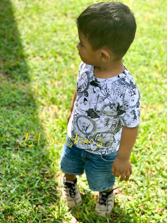 Jack and Sally Nightmare Before Christmas T-shirt | Boys T-shirt, Baby’s, Toddlers, Gift ideas, #lilsunshines