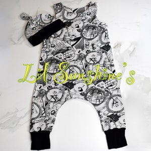 Black and White NBC | Halloween Print, Baby Romper, Toddlers Romper, Unisex Romper, #lilsunshines